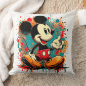 ミッキーマウスヴィンテージアート クッション (ブランケット)