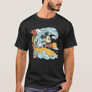ミッキーマウス夏サーフが詰まった Tシャツ