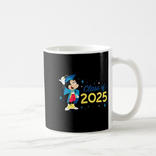 ミッキーマウス+カプセル+gown '25 卒業式クラスo コーヒーマグカップ (右)