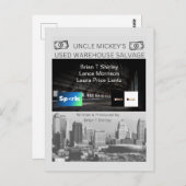 「ミッキー叔父の使用済み倉庫の回収」の後 ポストカード (正面/裏面)
