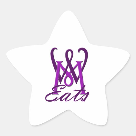 ミッキー食べスターステッカー 星シール (正面)