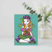 「ミッキー」パンキーなレインボー・フェアリー・アート・ポストカード ポストカード (スタンド正面)