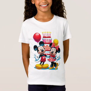 ミッキー&ミニー誕生日バッシュお祝いティー Tシャツ