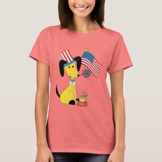 ミックとヘ祝リンリー7月4日！ Tシャツ (正面)