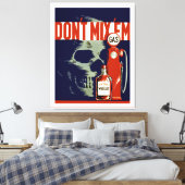 ミックスしない'Em - XL キャンバスプリント (インサイチュ (寝室))