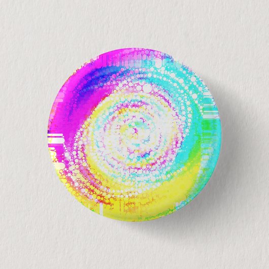 ミックスアップモザイク 缶バッジ (正面)