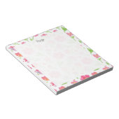 ミックスウォーターカラーの花2 ノートパッド (アングル)