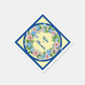 ミックスカラーフローラ スタンダードカクテルナプキン (角)