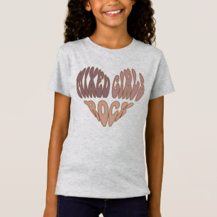ミックスガールズロックbiracial,多文化,ハート tシャツ