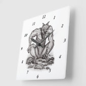 ミックスクリーチャー – トロール、ゴーレム、デビル スクエア壁時計 (傾斜)