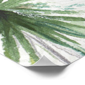 ミックスグリーンIトロピカルパーム ポスター (角)