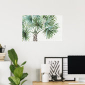 ミックスグリーンIトロピカルパーム ポスター (ホームオフィス)