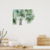 ミックスグリーンIトロピカルパーム ポスター (キッチン)
