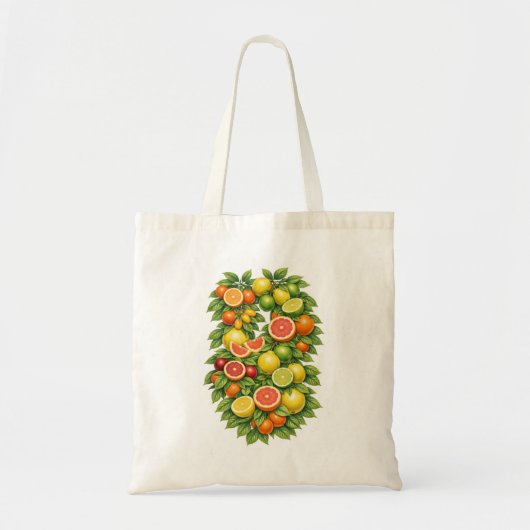 ミックスシトラスの植物画 トートバッグ (正面)