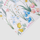 ミックススプリングフラワーズ、スイセンの植物 薄葉紙 (詳細)