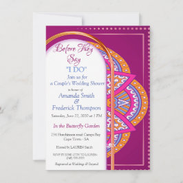 ミックスセリースピンクのマンダラ 招待状