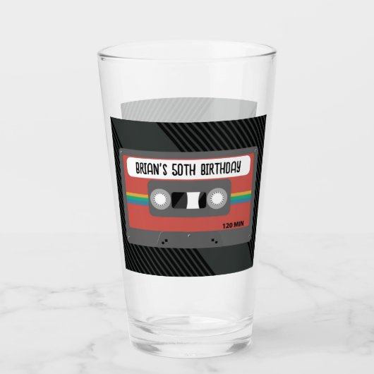 ミックステーパーソナライズされたプ タンブラーグラス (正面)