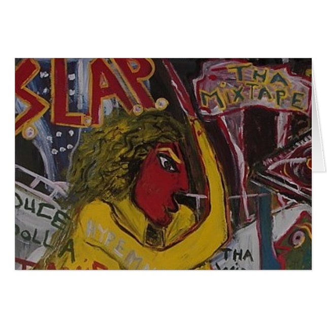 ミックステープを平手打ちする (正面横)