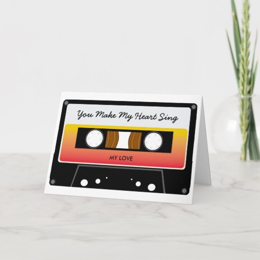 ミックステープバレンタインカード シーズンカード (正面)