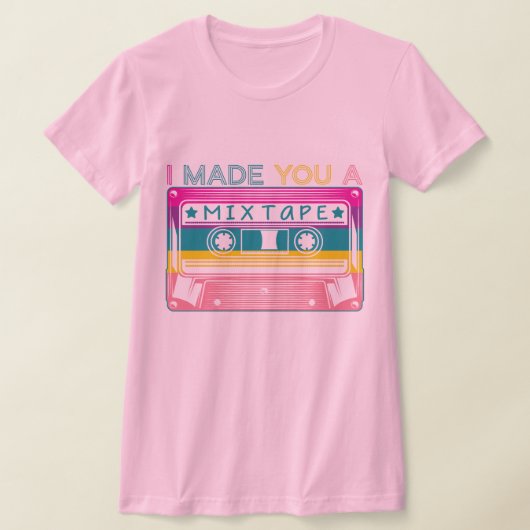 ミックステープヴィンテージ1980s NostalgiaレトロTech Gen X Tシャツ (レイダウン)