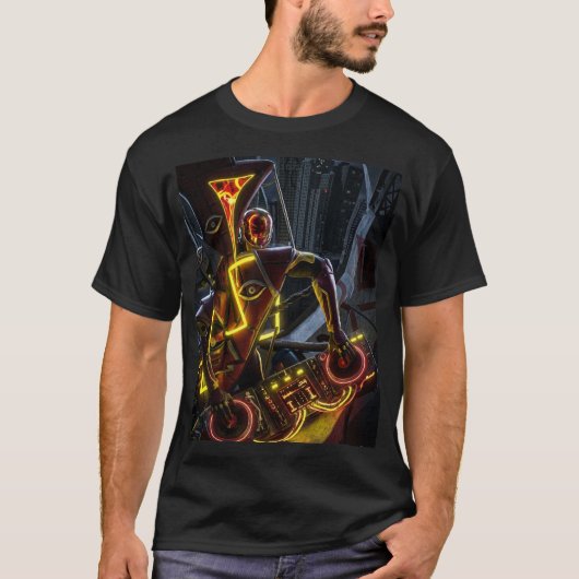 ミックステープ DJ ネオン Tシャツ (正面)