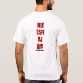 ミックステープ DJ レッド Tシャツ (裏面)