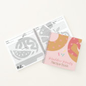 ミックスドナッツスイーツピンクベーカーレシピ手帳 ノートブック (内部)