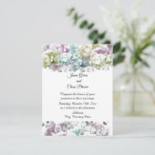 ミックスパステルブーケ ウェディング 招待状 (スタンド正面)