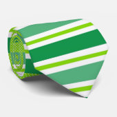 ミックスパターン - ドット＆ストライプのネクタイ ネクタイ (ロール)