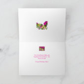 ミックスフラワーの娘の誕生日カード カード (内部)