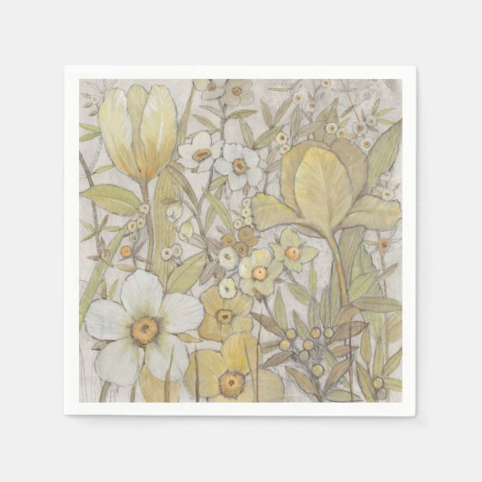 ミックスフローラ スタンダードカクテルナプキン (正面)