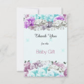 ミックスブーケベビーギフトサンキュー サンキューカード (正面)