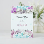 ミックスブーケベビーギフトサンキュー サンキューカード (スタンド正面)
