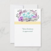 ミックスブーケベビーギフトサンキュー サンキューカード (裏面)