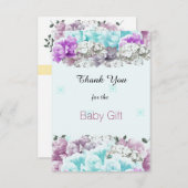 ミックスブーケベビーギフトサンキュー サンキューカード (正面/裏面)