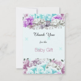 ミックスブーケベビーギフトサンキュー サンキューカード