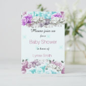 ミックスブーケベビーシャワー招待状 招待状 (スタンド正面)