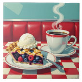 ミックスベリーパイ、アイスクリーム、コーヒー タイル (正面)