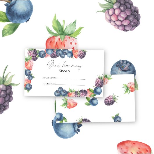 ミックスベリー – いくつのキスブライダルゲーム エンクロージャーカード