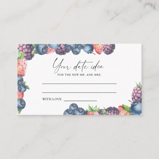 ミックスベリー – 日付の夜のアイディア\日付のjar エンクロージャーカード (正面)