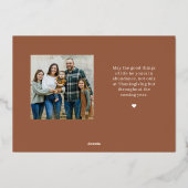 ミックスホイエレガントル感謝祭フォトカード 箔シーズンカード (裏面)