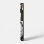 ミックスメディアのうさぎ iPhoneケース (左側面)