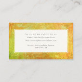 ミックスメディアのテクスチャの絵画悩みのアーティスト 予約カード (裏面)