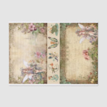 ミックスメディアアーティストジャンクジャーナル妖精コラージュ