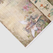 ミックスメディアアーティストジャンクジャーナル妖精コラージュ 薄葉紙 (詳細)