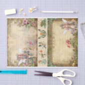 ミックスメディアアーティストジャンクジャーナル妖精コラージュ 薄葉紙 (クラフト)