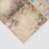 ミックスメディアアーティストジャンクジャーナル妖精コラージュ 薄葉紙 (詳細)