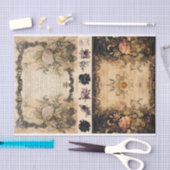 ミックスメディアアーティストジャンクジャーナルDark Gothic 薄葉紙 (クラフト)