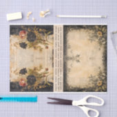 ミックスメディアアーティストジャンクジャーナルDark Gothic 薄葉紙 (クラフト)