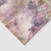 ミックスメディアアーティストパープル妖精アートジャンクジャーナル 薄葉紙 (詳細)
